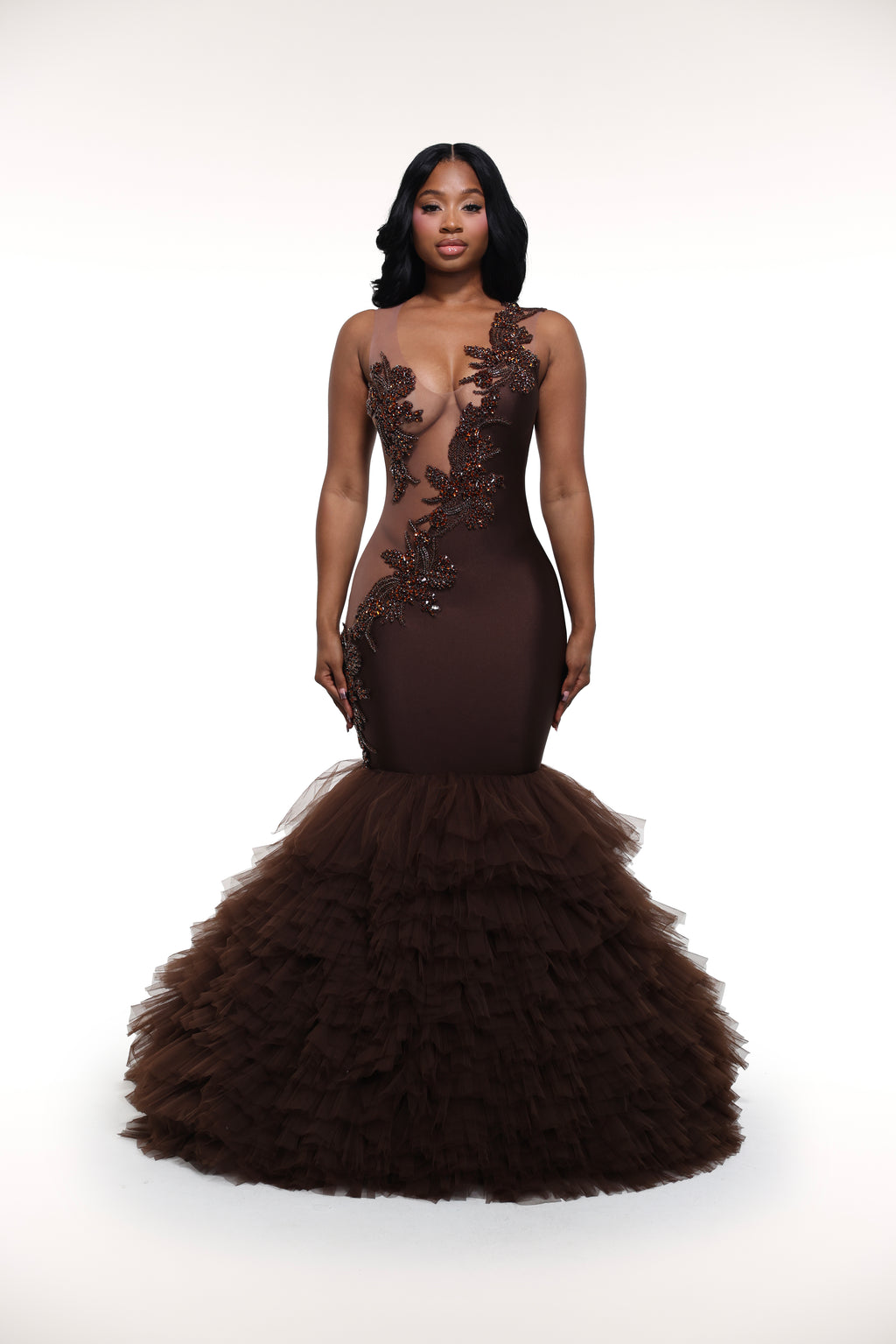 alglist prom dress Glisten Flora Gown