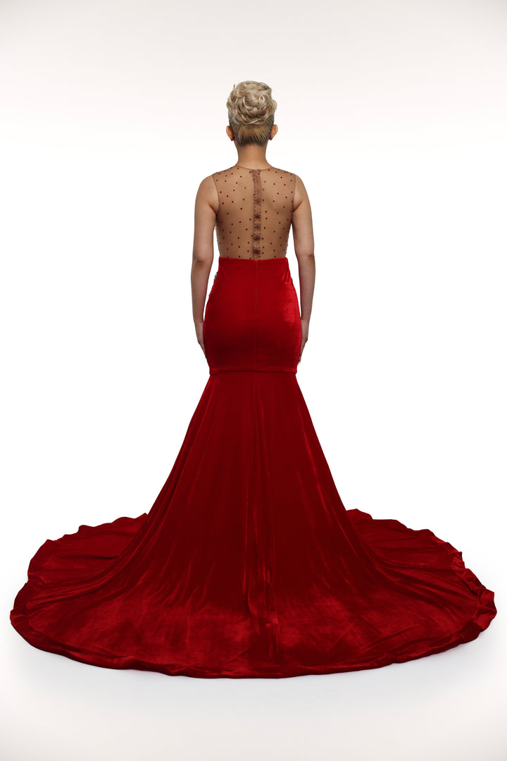 hailey red dress Hailey