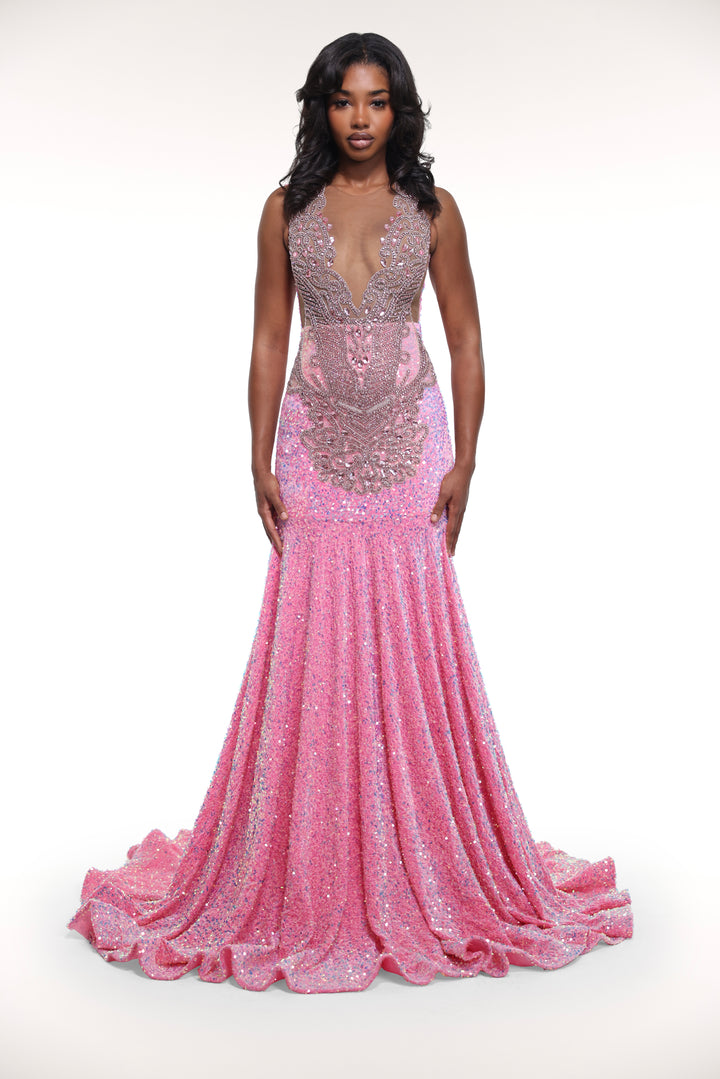 alglist pink dress Rosemary