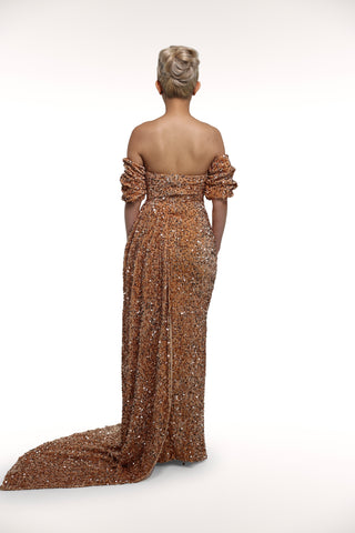 Champagne Gown “Ready To Ship”