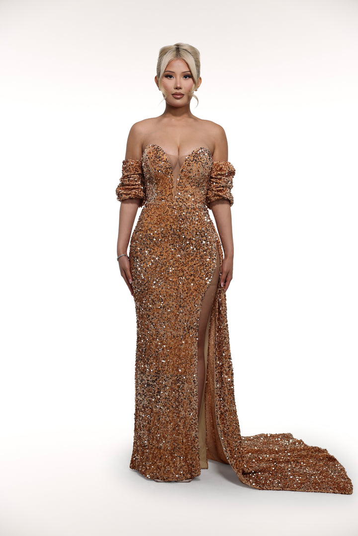 Champagne Gown 'Made to Order' Alglist Champagne Gown 'Made to Order' Alglist