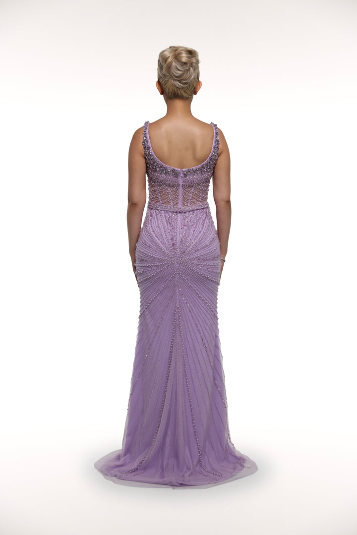 kiara purple dress Mini Kiara Dress in Hyssop Lace