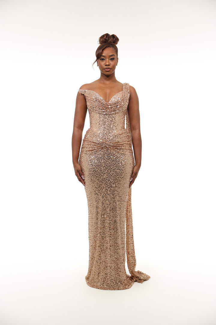 sorelle gold dress Sorrele Gold Dress