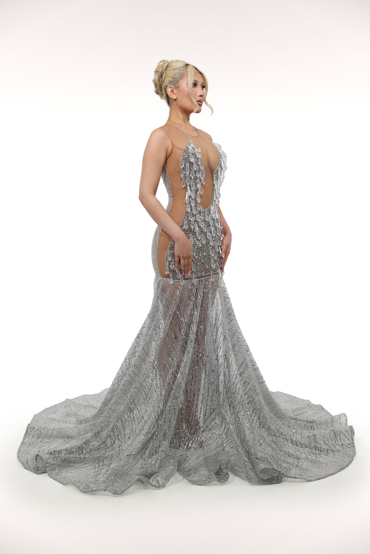 algadel dress- luxury evening dress product info and reviews Alyce 27828 Long Formal Dress Eggplant / 18