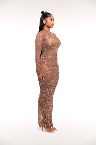 Flower Dust Evening Gown