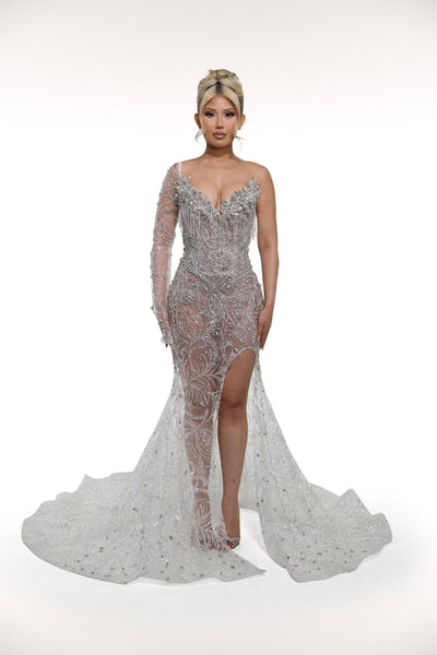 open lace back dress Emma Gown – Alglist LLC main image 1