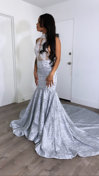 Lace Me Evening Gown